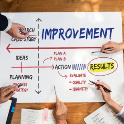 Accountants reviewing financial records